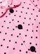 [Prevendita] Tuta corta fiocco a pois Rosa anni '50