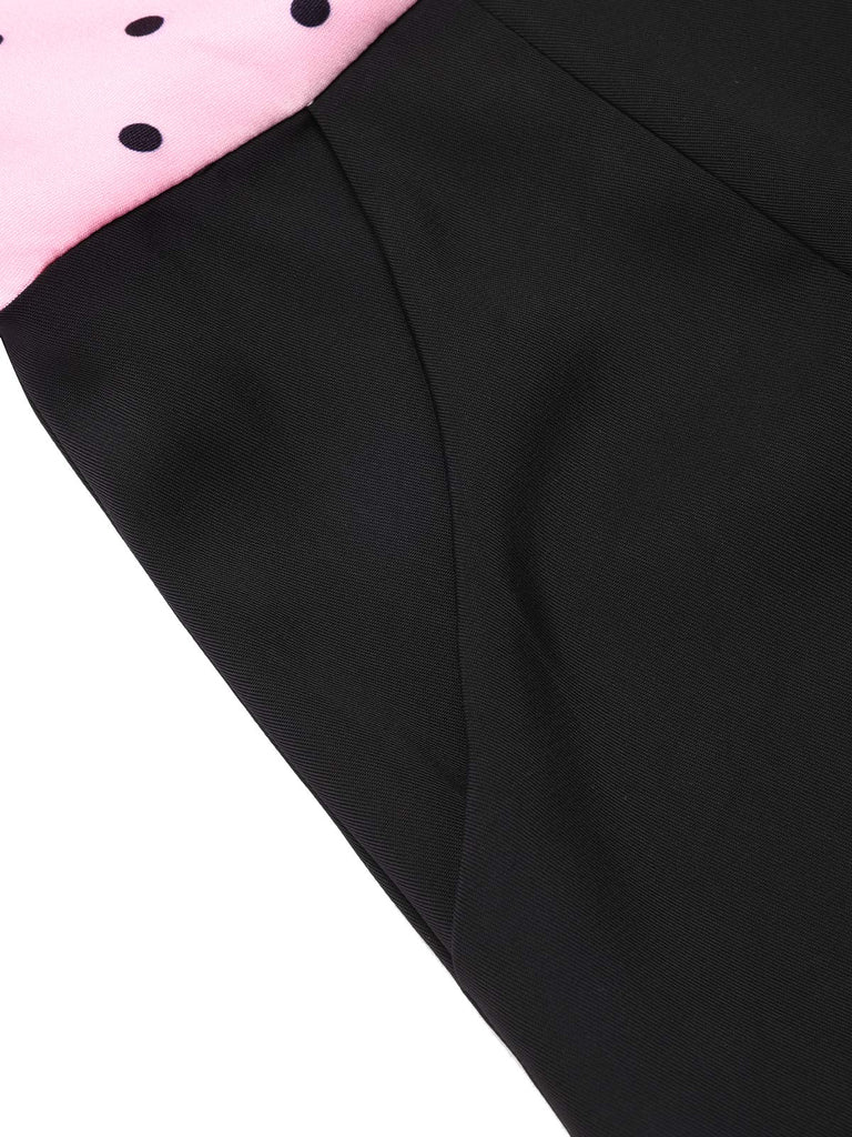 [Prevendita] Tuta corta fiocco a pois Rosa anni '50
