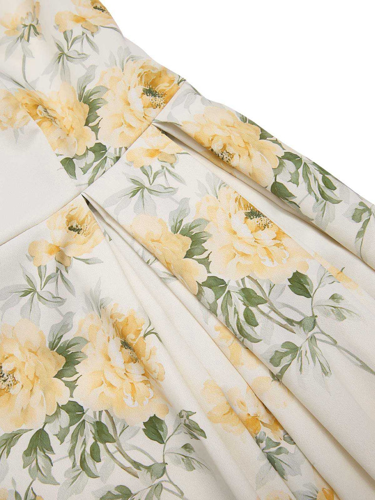 [Prevendita] Abito margherita blu con scollo a barca anni '50