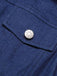 Tuta corta in cotone tinta unita in denim marrone anni '70