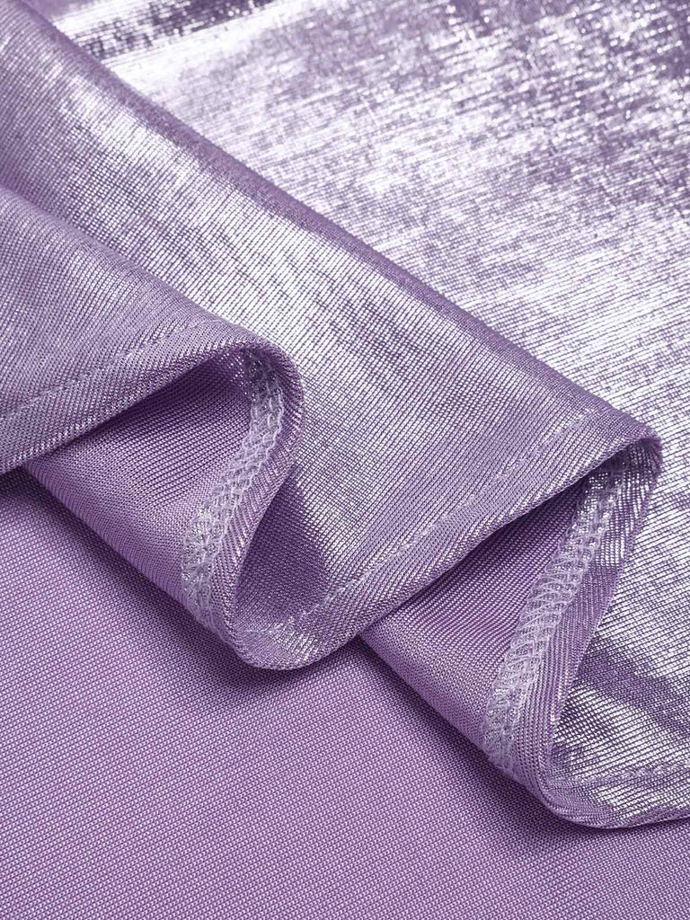 Abito perlato con spacco alto lavanda anni '60