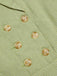 Abito patchwork in cotone plaid e pizzo verde anni '40