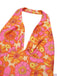 2PCS Top scollo all'americana floreale e gonna anni '60