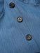 Abito in denim a pois e rete patchwork blu anni '50