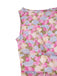 Abito aderente floreale rosa anni '60
