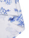 Gonna floreale in porcellana blu e bianco anni '50