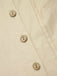 Camicetta in cotone con bottoni color crema anni '30