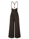 2PCS Camicetta in cotone e pantaloni con bretelle anni '30