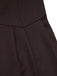 Pantaloni con bretelle e bottoni nero anni '50