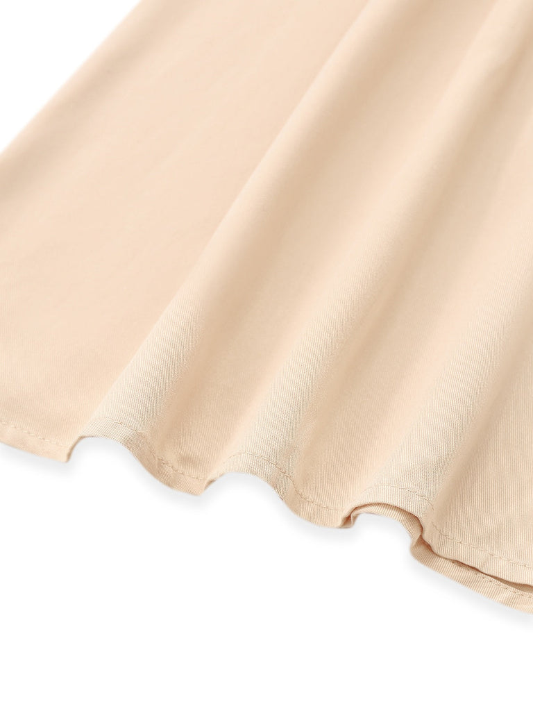 [Prevendita] Tuta corta boho con scollo quadrato albicocca anni '70
