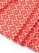 Abito con stampa floreale hippie arancione anni '60