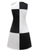 Abito color block bianco e nero anni '60