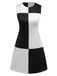 Abito color block bianco e nero anni '60