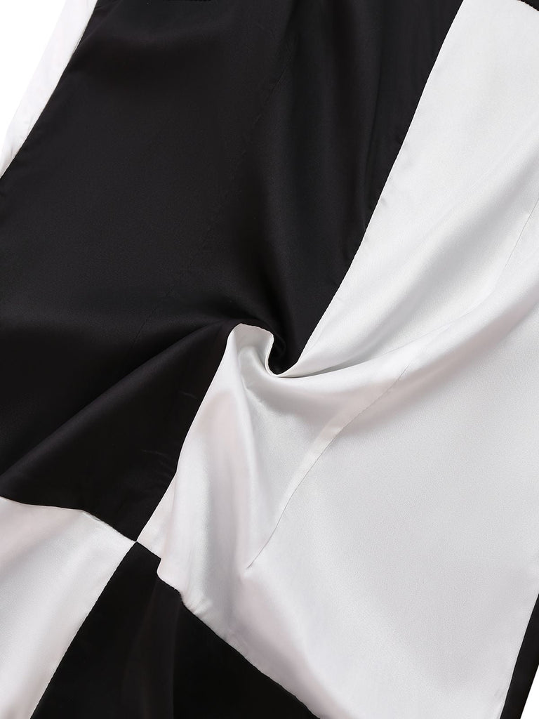 Abito color block bianco e nero anni '60