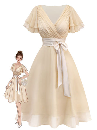 [Prevendita] Abito da cocktail in tulle in raso verde anni '50