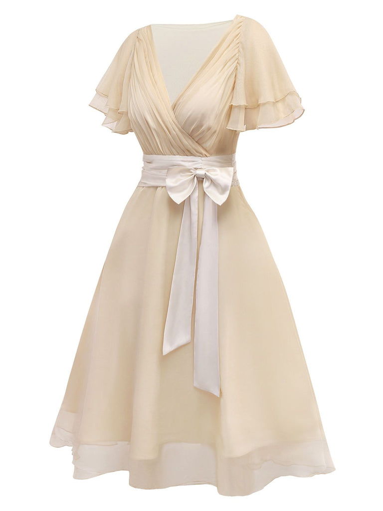 [Prevendita] Abito da cocktail in tulle in raso verde anni '50