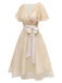 [Prevendita] Abito da cocktail in tulle in raso verde anni '50