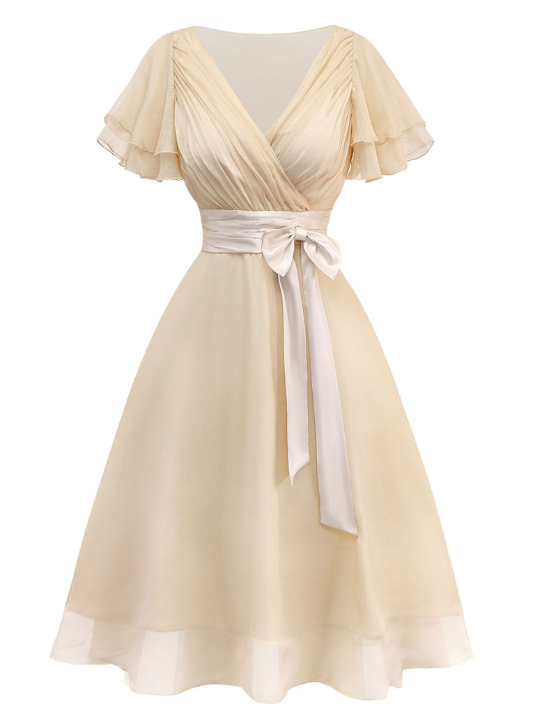 [Prevendita] Abito da cocktail in tulle in raso verde anni '50