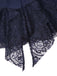 [Prevendita] Abito in pizzo e strass con patchwork blu anni '20
