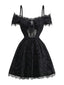 Abito con ragnatela e croce di Halloween anni '50