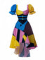 [Prevendita] Abito Sally con scollo a cuore e patchwork multicolore anni '50