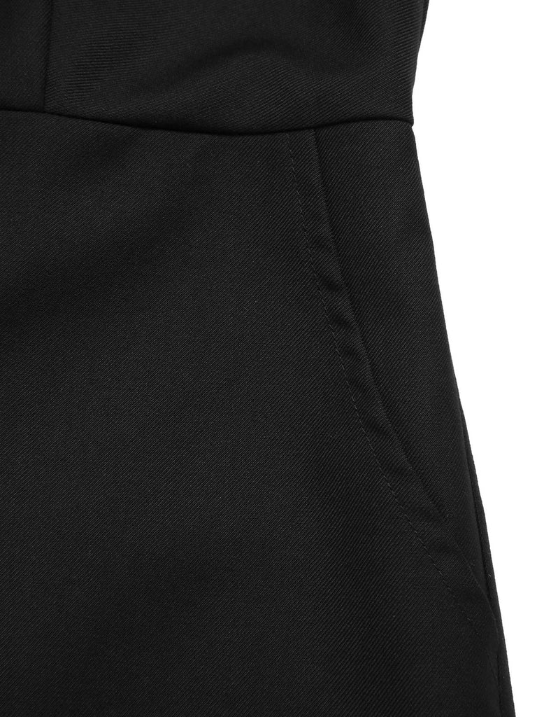 [Prevendita] Tuta corta gotico in rete e pipistrello nero anni '50