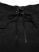 Copricostume in jacquard gotico a pipistrello nero anni '50