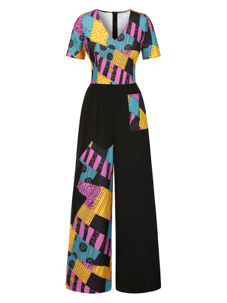 Tuta lunga multicolore Sally Nightmare Before Christmas anni '40