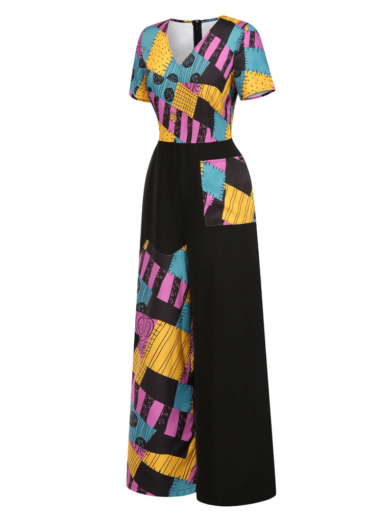 Tuta lunga multicolore Sally Nightmare Before Christmas anni '40