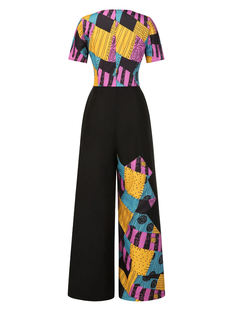 Tuta lunga multicolore Sally Nightmare Before Christmas anni '40