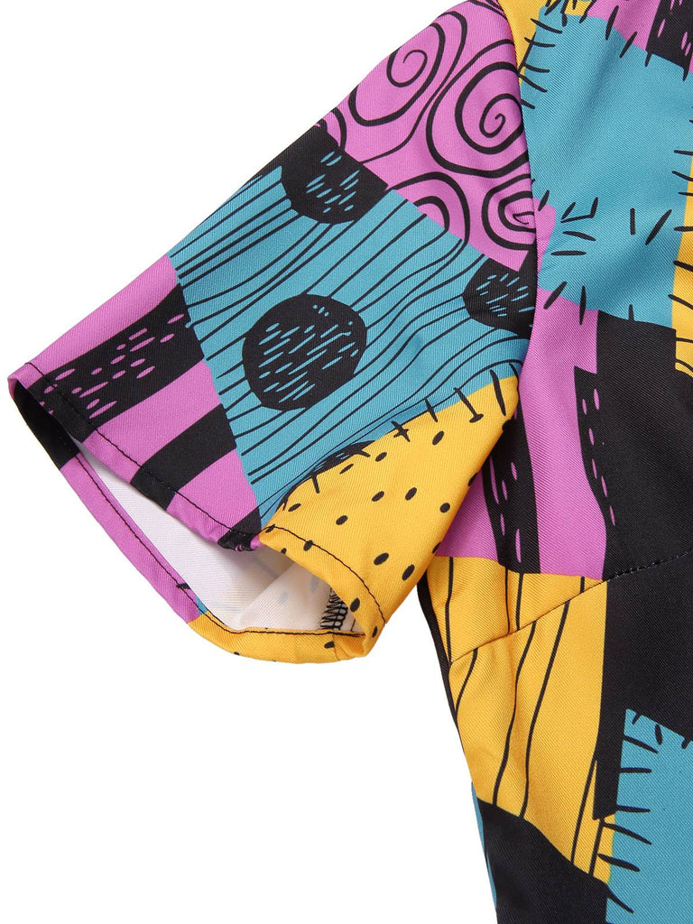 Tuta lunga multicolore Sally Nightmare Before Christmas anni '40