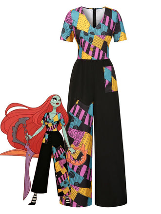 Tuta lunga multicolore Sally Nightmare Before Christmas anni '40