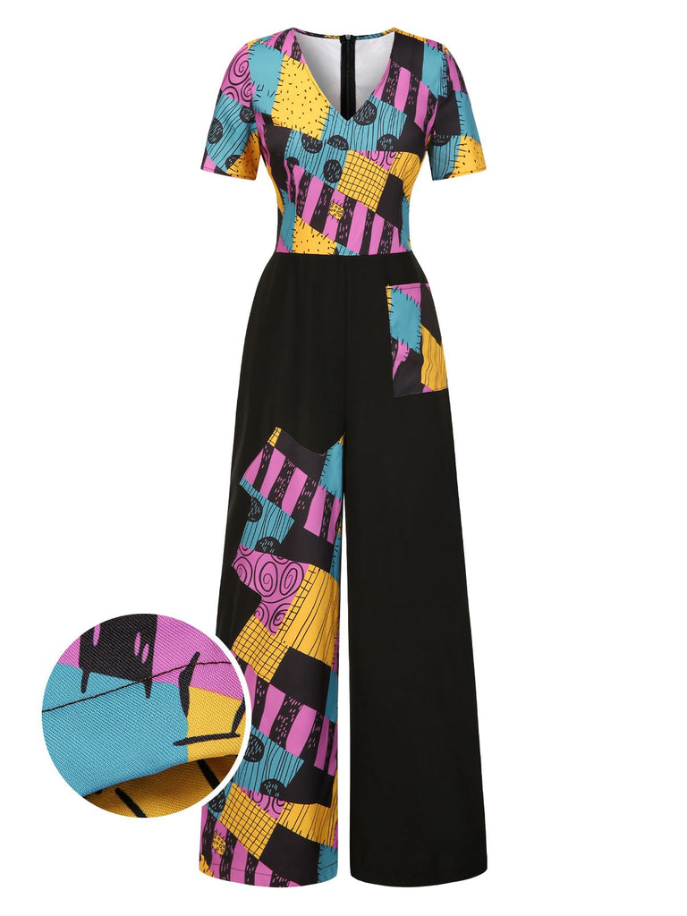Tuta lunga multicolore Sally Nightmare Before Christmas anni '40