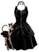 Abito in pelle da Catwoman Halloween nero anni '50