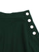 Gonna con tasche laterali e bottoni anni '50
