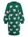 Abito maglione verde da Babbo Natale anni '60