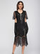 Abito Charleston nappe in paillettes  con scollo a barchetta anni '20