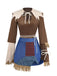 2PCS Set spaventapasseri di Halloween marrone anni '60