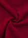 Maglione a maglia con spalle scoperte rosso anni '50