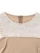 Abito da sirena con patchwork di perline e piume beige anni '30
