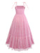 Abito da ballo con spalline sottili in tulle argentato a cuore anni '30