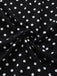 Abito a pois con pizzo nero anni '30