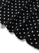 Abito a pois con pizzo nero anni '30