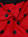 Set di costumi cosplay Miraculous Ladybug rosso anni '60
