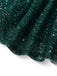 Abito verde in rete di paillettes intrecciate anni '30