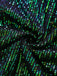 Abito paillettes con senza maniche in tulle con scollo a V verde anni '30