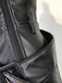 Pantaloni a gamba larga in pelle PU con cintura anni '80