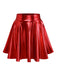 2PCS Top disco metallizzato con spalle scoperte e gonna anni '70