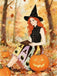 Abito con pozione e cappello da strega Halloween anni '50