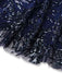 [Prevendita] Abito floreale con paillettes ricamate e spalle scoperte blu anni '50